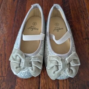 Silver Glitter Kids Shoes